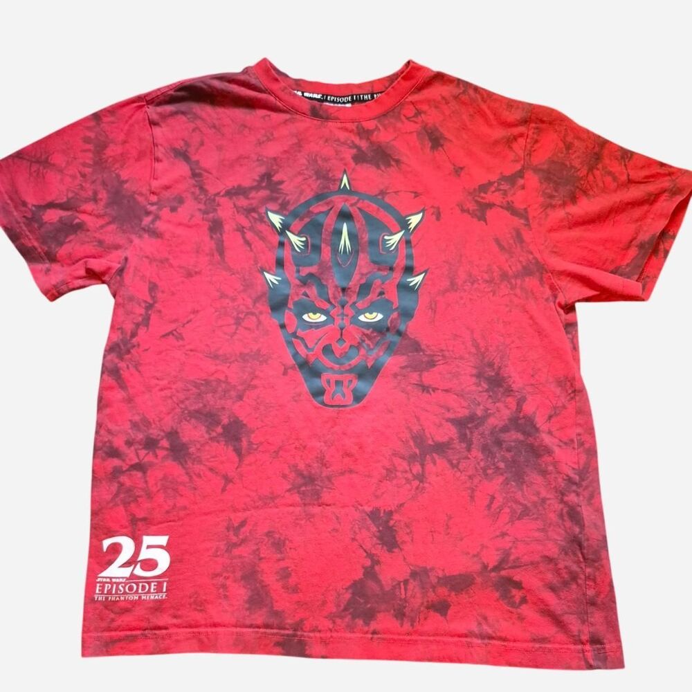 Star-wars 25th Anniversary Darth Maul Men's Tie Dye T-shirt Size M